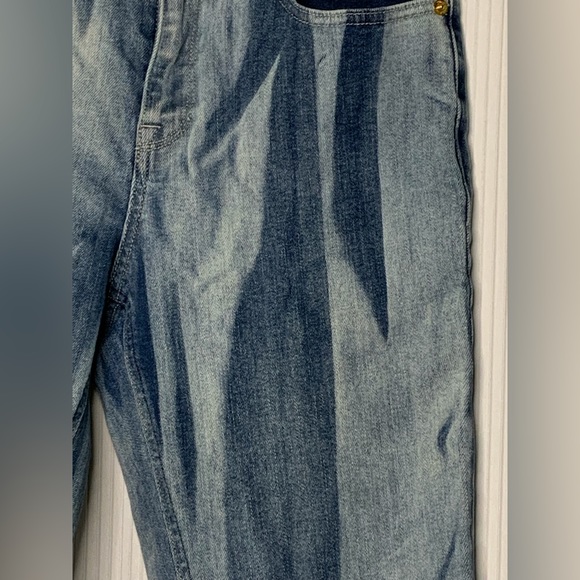 Juicy Couture - Light Blue Bleach Dye Pattern Jeans - Size 27 - Picture 5 of 12